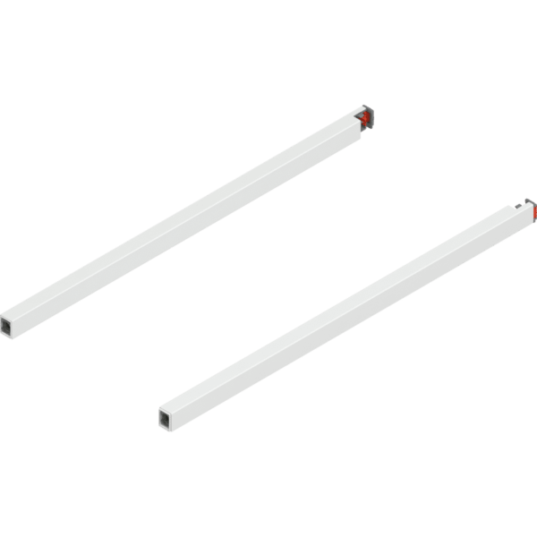 MERIVOBOX Längsreling, NL=450 mm, links/rechts, seidenweiß
