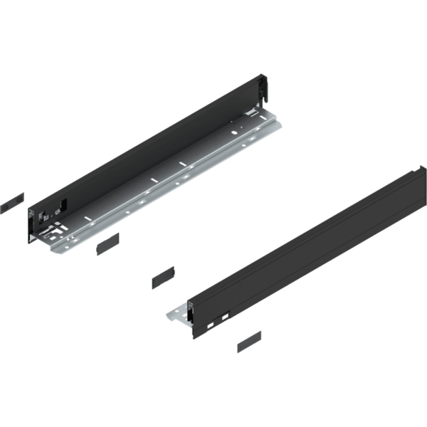 Blum LEGRABOX pure Zarge H=66.5 mm NL=500 mm carbonschwarz matt links/rechts
