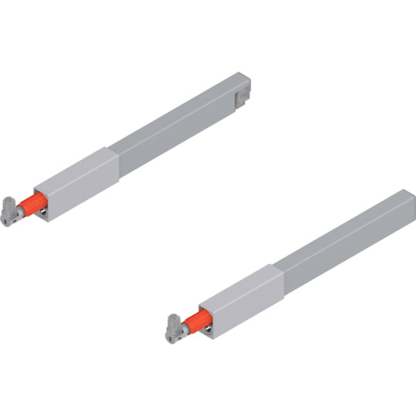TBX antaro Längsreling-Set für Frontauszug oben NL 270mm, RAL 9006