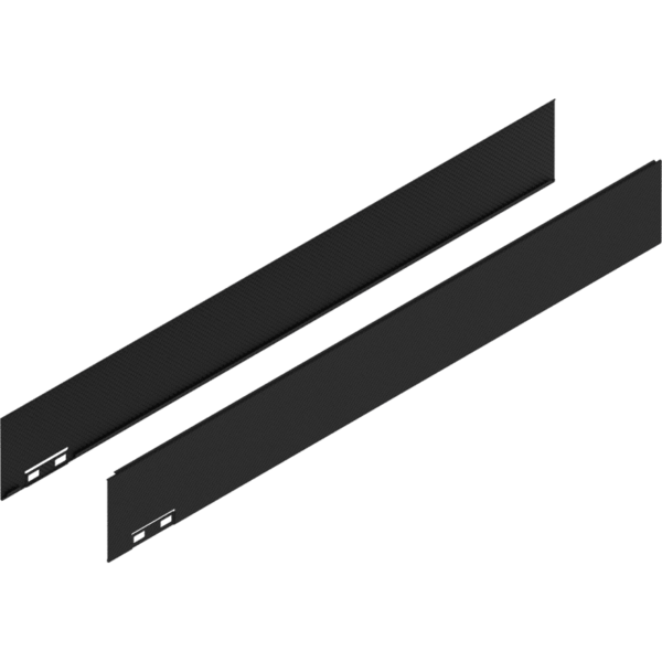 LEGRABOX Dekorelement, H=90.5 mm, NL=650 mm, carb.schw./carb.look, links/rechts