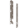 LBX Holzrückwandhalter li./re. F-Höhe 253mm vernickelt