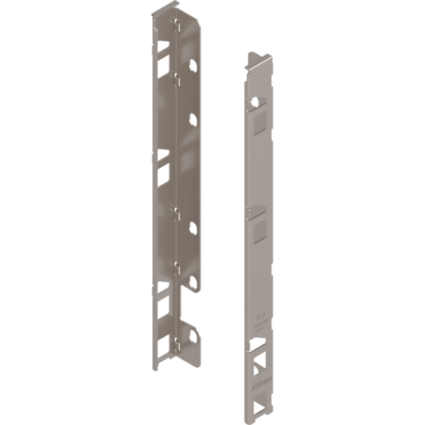 LBX Holzrückwandhalter li./re. F-Höhe 253mm vernickelt