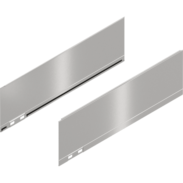 LEGRABOX Dekorelement, H=128.5 mm, NL=400 mm, inox-gebür.-lackiert, links/rechts