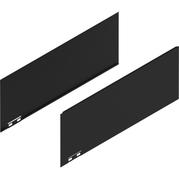 LEGRABOX Dekorelement, H=177 mm, NL=450 mm, carb.schw./carb.look, links/rechts