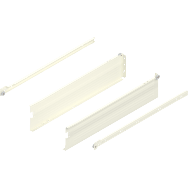 Metabox Teilauszug 550mm C15 Zargenhöhe 118mm, RAL9001 Steckversion