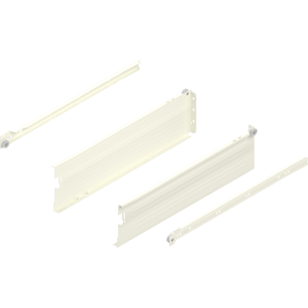Metabox Teilauszug 450mm C15 Zargenhöhe 118mm, RAL9001 Steckversion