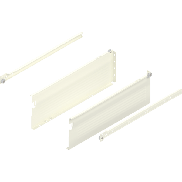Metabox Teilauszug 450mm C15 Zargenhöhe 150mm, RAL9001 Steckversion