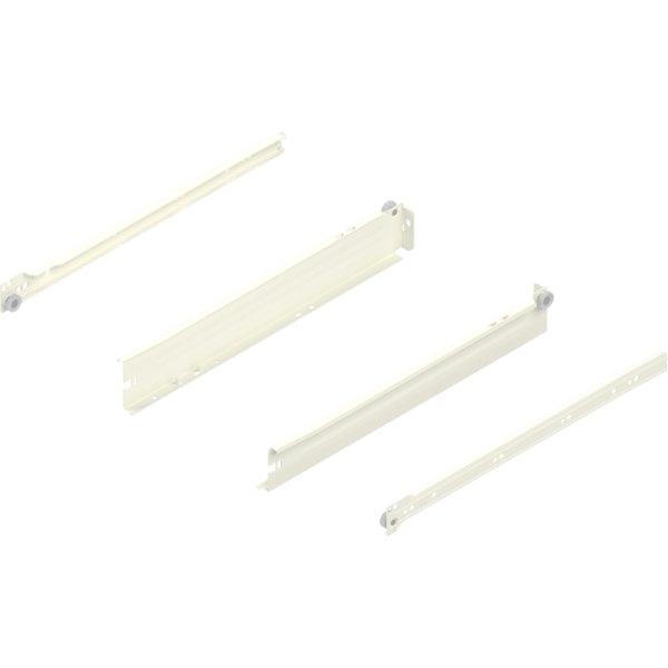Metabox Teilauszug 400mm C15 Zargenhöhe 54mm, RAL9001 Steckversion