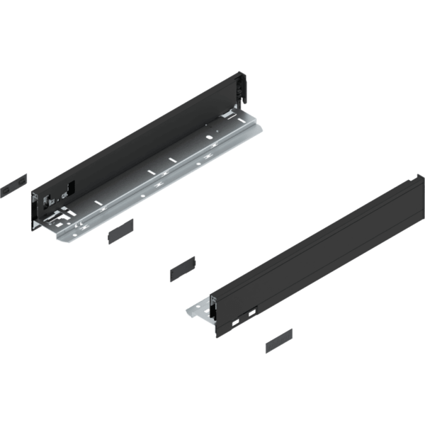 Blum LEGRABOX pure Zarge H=66.5 mm NL=400 mm carbonschwarz matt links/rechts