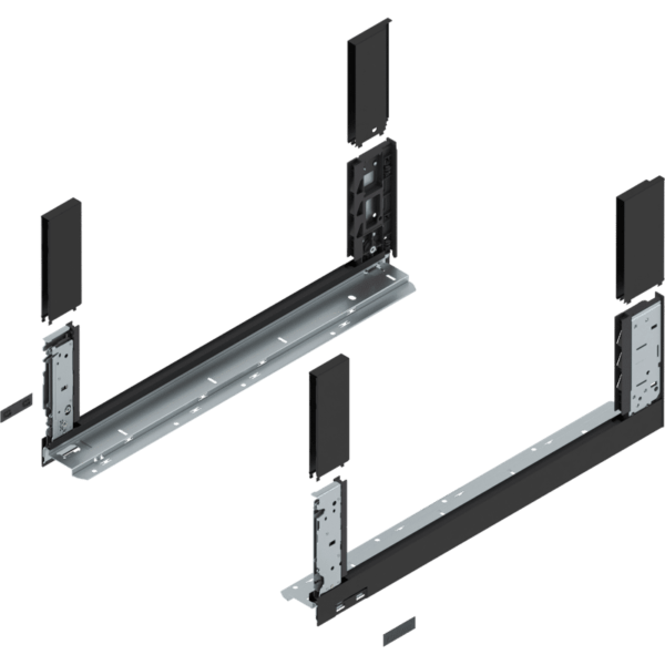 LEGRABOX free Zarge, H=177mm, NL=550mm, linkl. BOXCOVER vorne und hinten carbons