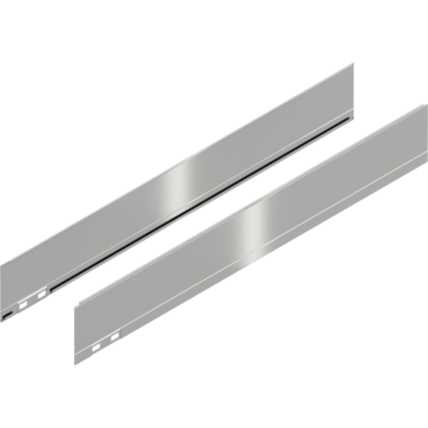 LEGRABOX Dekorelement, H=90.5 mm, NL=600 mm, inox-gebür.-lackiert, links/rechts