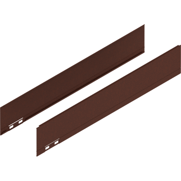 LEGRABOX Dekorelement, H=90.5 mm, NL=500 mm, noble rust, links/rechts