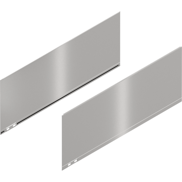 LEGRABOX Dekorelement, H=241 mm, NL=600 mm, inox-gebür.-lackiert, links/rechts