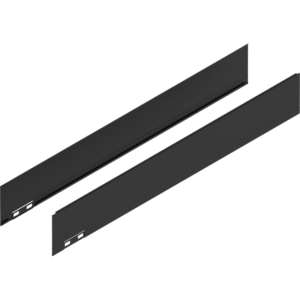 LEGRABOX Dekorelement, H=90.5 mm, NL=600 mm, carbonschwarz matt, links/rechts