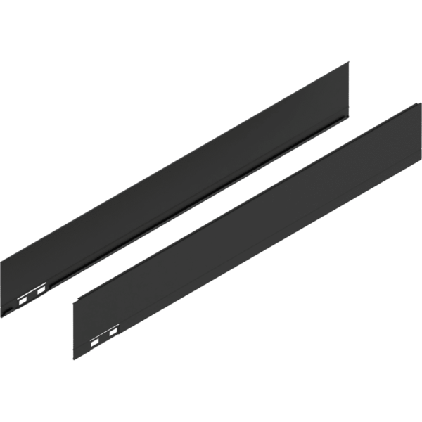 LEGRABOX Dekorelement, H=90.5 mm, NL=600 mm, carbonschwarz matt, links/rechts