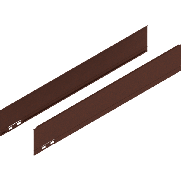 LEGRABOX Dekorelement, H=90.5 mm, NL=550 mm, noble rust, links/rechts