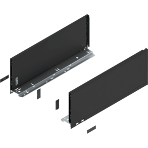 LEGRABOX pure Zarge, H=177 mm, NL=450 mm, carbonschwarz matt, links/rechts
