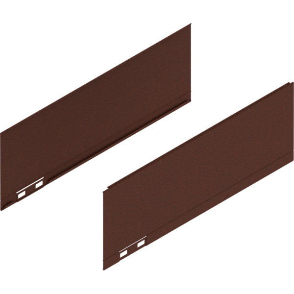 LEGRABOX Dekorelement, H=128.5 mm, NL=350 mm, noble rust, links/rechts