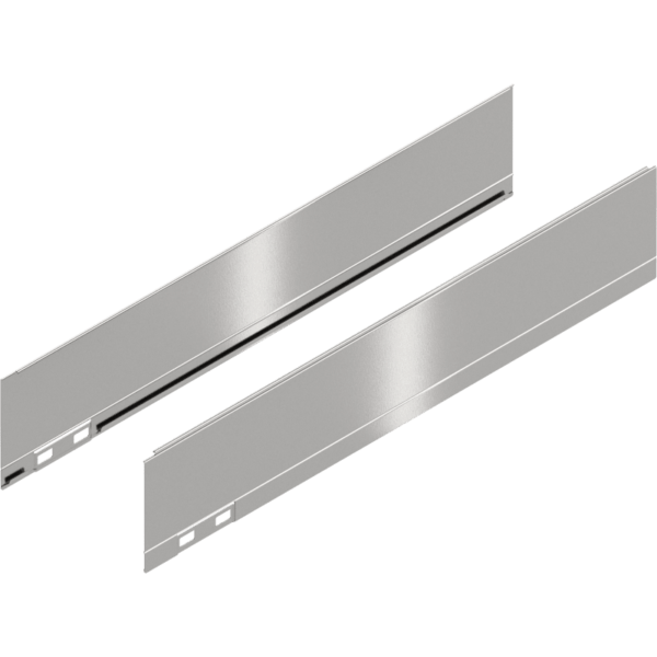 LEGRABOX Dekorelement, H=90.5 mm, NL=450 mm, inox-gebür.-lackiert, links/rechts