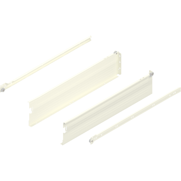 Metabox Teilauszug 550mm Zargenhöhe 118mm, RAL9001 Schraubversion