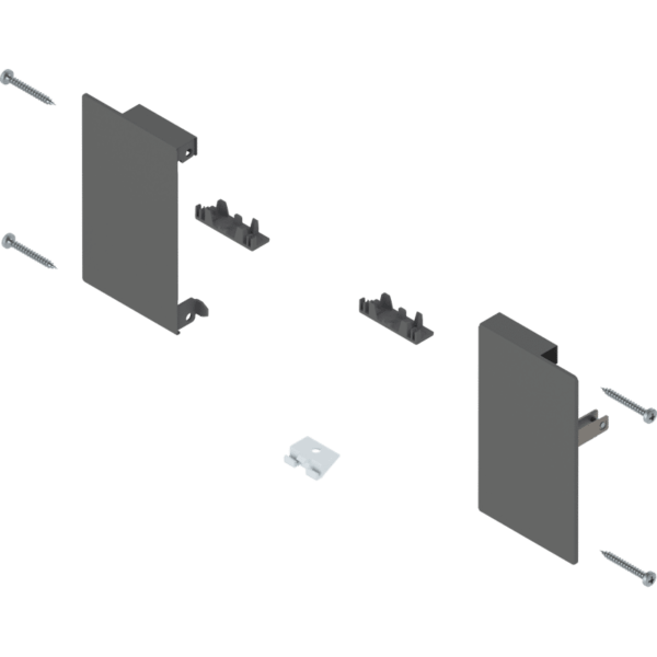 MERIVOBOX Fronthalter, Höhe M für Innenschubkasten, links/rechts, oriongr.