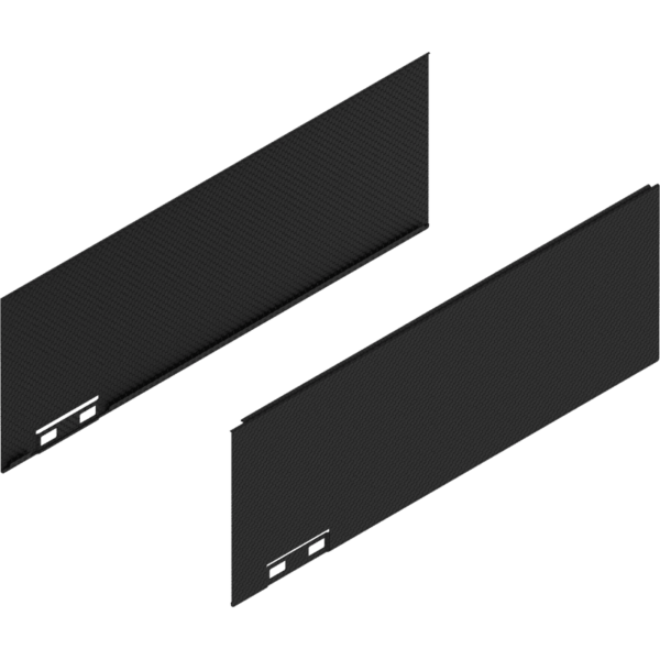 LEGRABOX Dekorelement, H=128.5 mm, NL=350 mm, carb.schw./carb.look, links/rechts