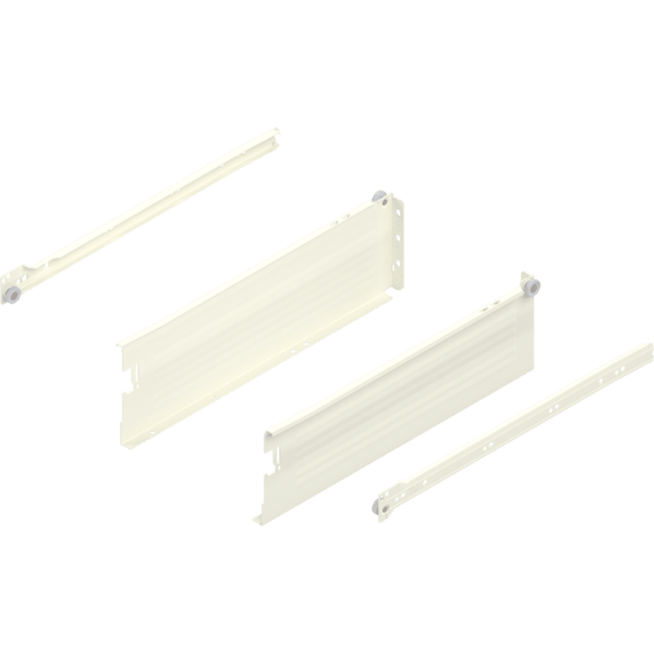 Metabox Teilauszug 400mm Zargenhöhe 118mm, RAL9001 Schraubversion