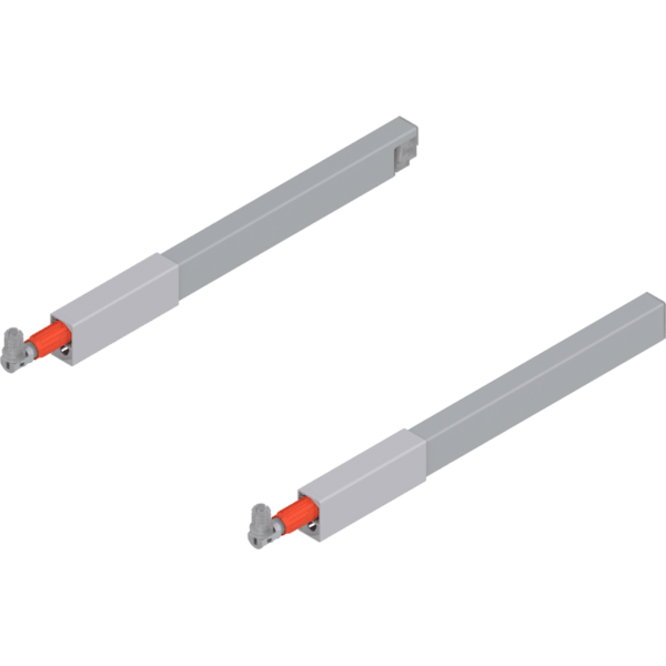 TBX antaro Längsreling-Set für Frontauszug oben NL 300mm, RAL 9006