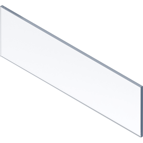 MERIVOBOX Einschubele. Glas vorne klar, KB:600mm, H:142,5mm für 19mm Korpus