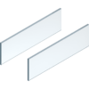 LBX free Glaseinschubelement Set NL=550mm Stärke10 mm Höhe 138mm, Klarglas