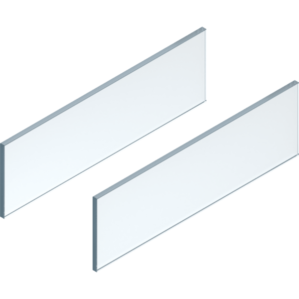 LBX free Glaseinschubelement Set NL=550mm Stärke10 mm Höhe 138mm, Klarglas