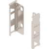 LBX Holzrückwandhalter li./re. M-Höhe 102mm vernickelt