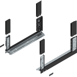 LEGRABOX free Zarge, H=177,0mm, NL=450mm, inkl. BOXCOVER v. und h. carbonschw. m