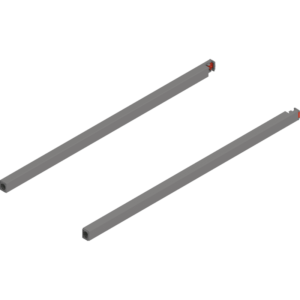 MERIVOBOX Längsreling, NL=500 mm, links/rechts, indiumgrau