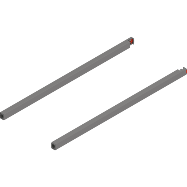MERIVOBOX Längsreling, NL=500 mm, links/rechts, indiumgrau