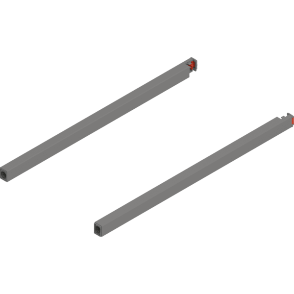 MERIVOBOX Längsreling, NL=400 mm, links/rechts, indiumgrau
