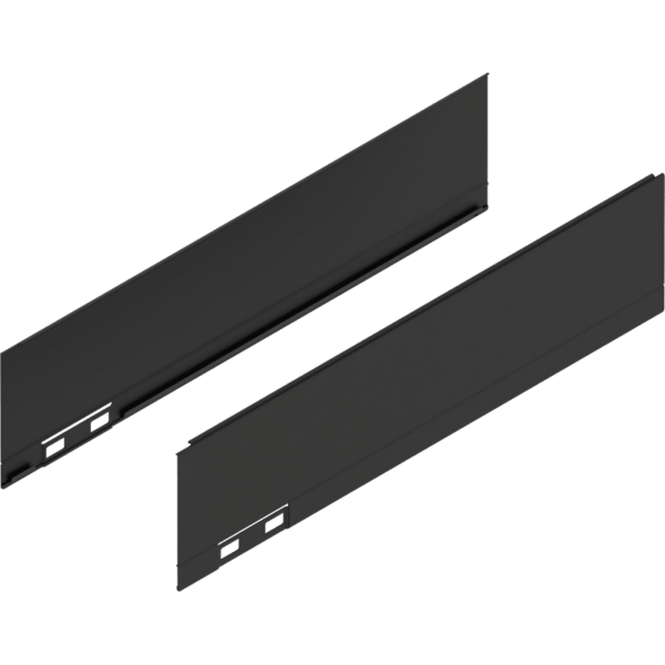 LEGRABOX Dekorelement, H=90.5 mm, NL=350 mm, carbonschwarz matt, links/rechts