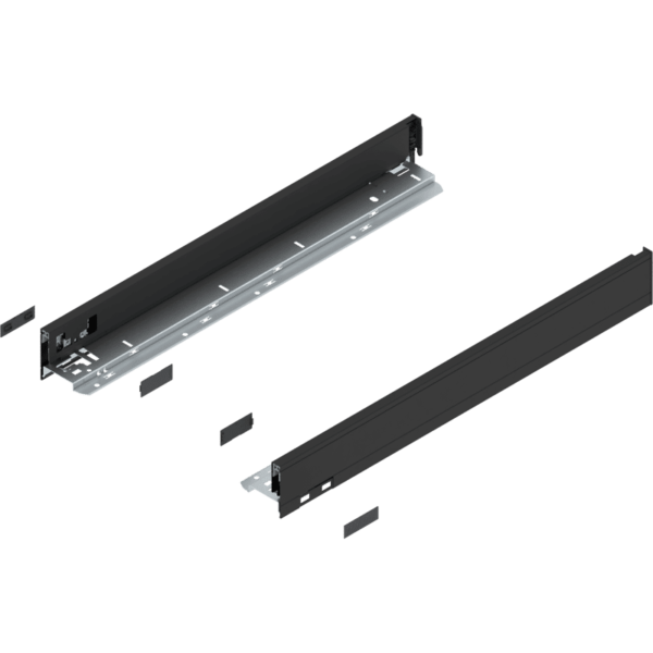 Blum LEGRABOX pure Zarge H=66.5 mm NL=550 mm carbonschwarz matt links/rechts