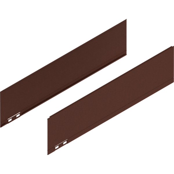 Blum LEGRABOX Dekorelement H=128.5 mm NL=500 mm noble rust links/rechts