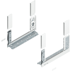 LBX Zargen free H= 176,8mm NL 350mm, seidenweiss,incl. Boxcover vorn u. hinten