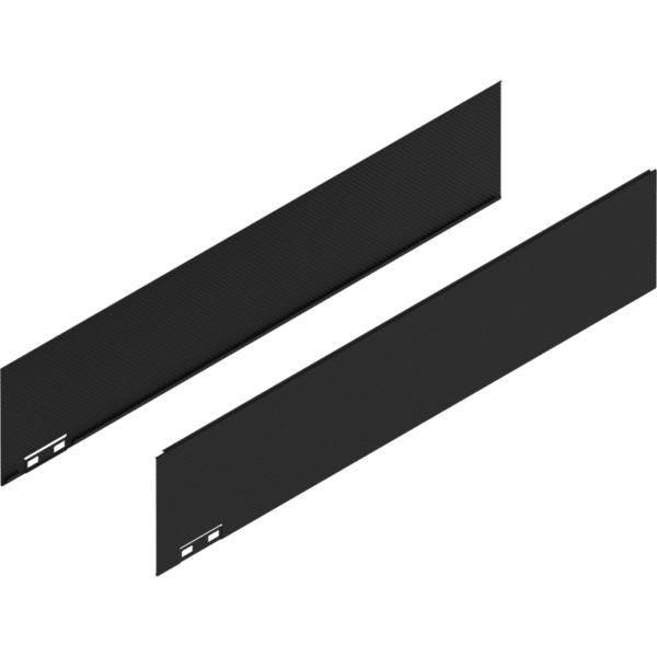Blum LEGRABOX Dekorelement H=128.5 mm NL=600 mm carb.schw./carb.look links/rechts