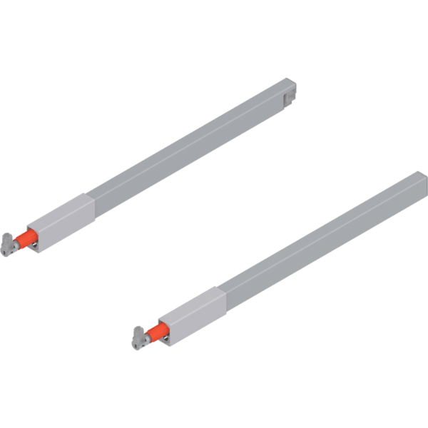 TBX antaro Längsreling-Set für Frontauszug oben NL 400mm, RAL 9006