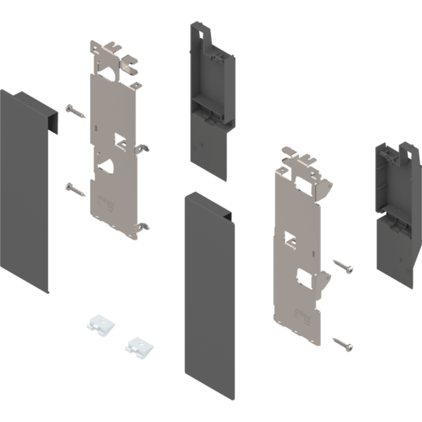 Blum LEGRABOX free Fronthalter Höhe C für Innenauszug mit Reling oriongrau