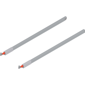 TBX antaro Längsreling-Set für Frontauszug oben NL 650mm, RAL 9006