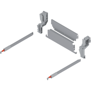 Rückwand-Set Müll KB 450 S 19 Rückwand, Verbindungsstück Aufnahme re/li Reling r
