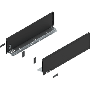 Blum LEGRABOX pure Zarge H=128.5 mm NL=450 mm carbonschwarz matt links/rechts