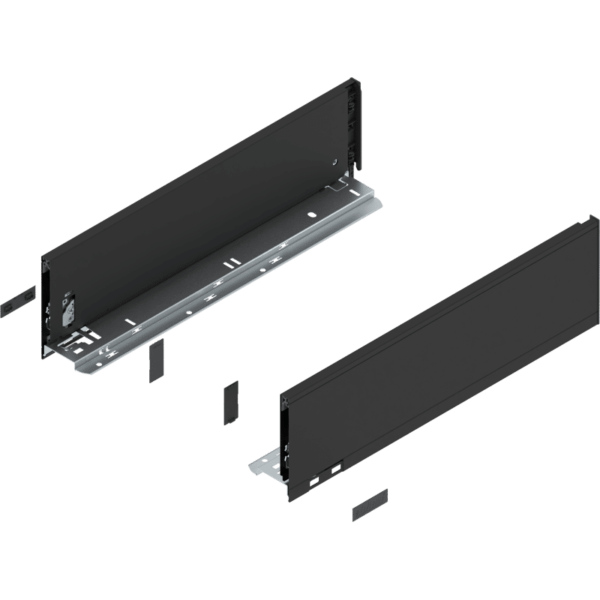 Blum LEGRABOX pure Zarge H=128.5 mm NL=450 mm carbonschwarz matt links/rechts