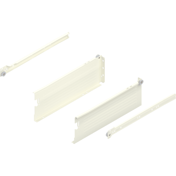 Metabox Teilauszug 350mm Zargenhöhe 150mm, RAL9001 Schraubversion