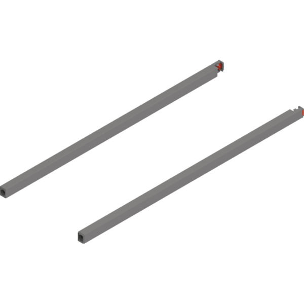 MERIVOBOX Längsreling, NL=550 mm, links/rechts, indiumgrau