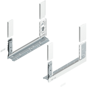 LBX Zargen free H= 176,8mm NL 400mm, seidenweiss, incl. Boxcover vorn u. hinten